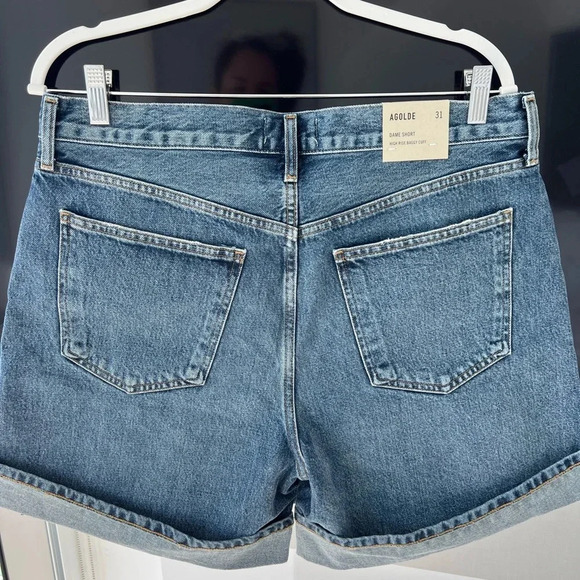 Agolde Dame Short High Rise Baggy Cuff NWT - Picture 3 of 8
